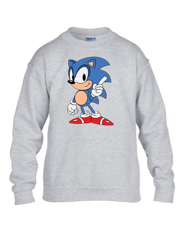 sonic Sportszürke Gyerek Pulóver