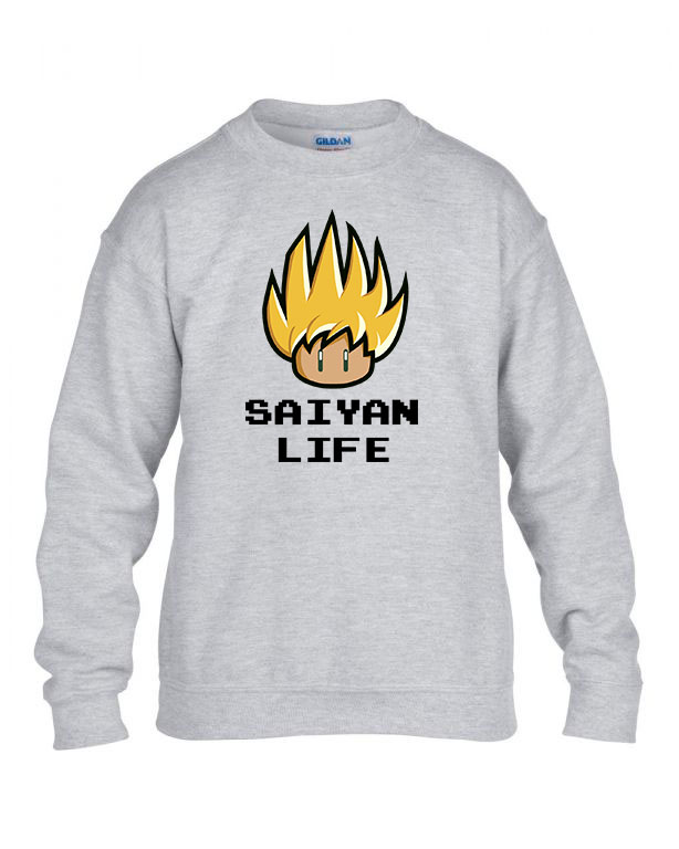 dragon ball saiyan life Sportszürke Gyerek Pulóver
