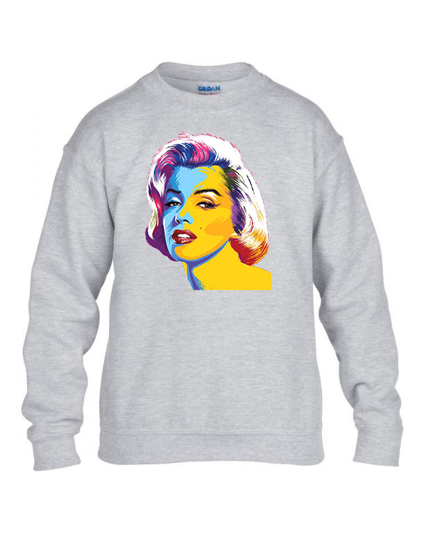 Marilyn Monroe Sportszürke Gyerek Pulóver