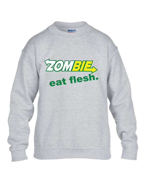 zombie zombis zombik Sportszürke Gyerek Pulóver