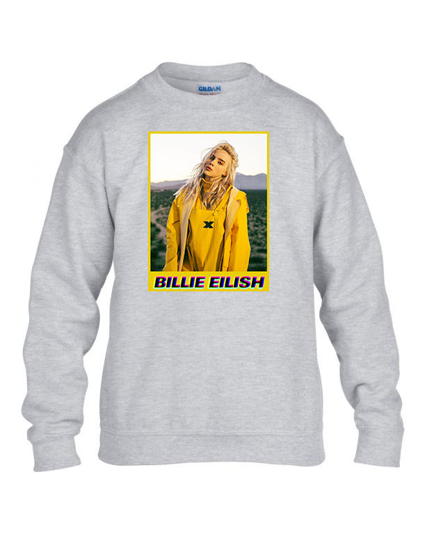 billie eilish Sportszürke Gyerek Pulóver