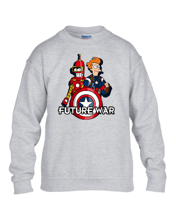 futurama Sportszürke Gyerek Pulóver