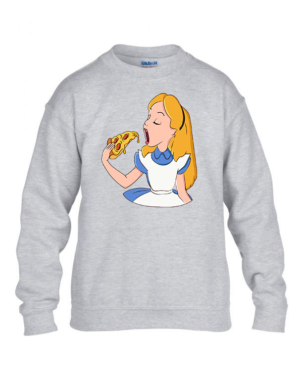 aliz csodaországban alice in wonderland Sportszürke Gyerek Pulóver