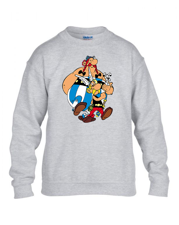 Asterix és Obelix Sportszürke Gyerek Pulóver