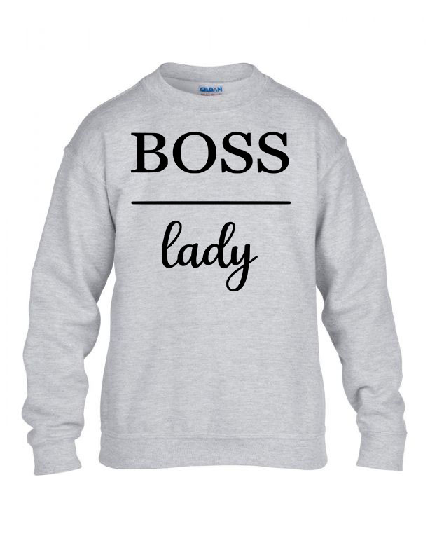 boss lady Sportszürke Gyerek Pulóver