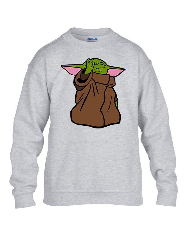 baba yoda baby yoda Sportszürke Gyerek Pulóver