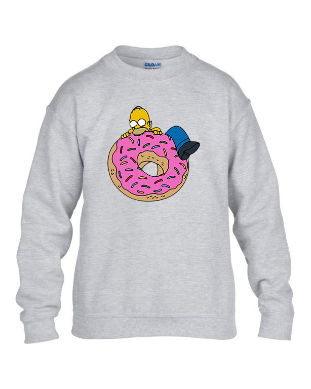 homer simpson fánk Sportszürke Gyerek Pulóver
