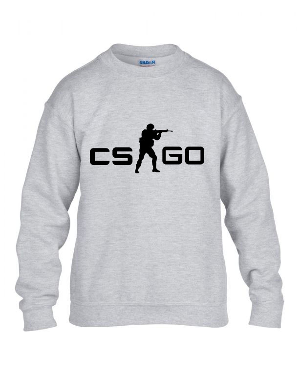 counter strike cs go Sportszürke Gyerek Pulóver
