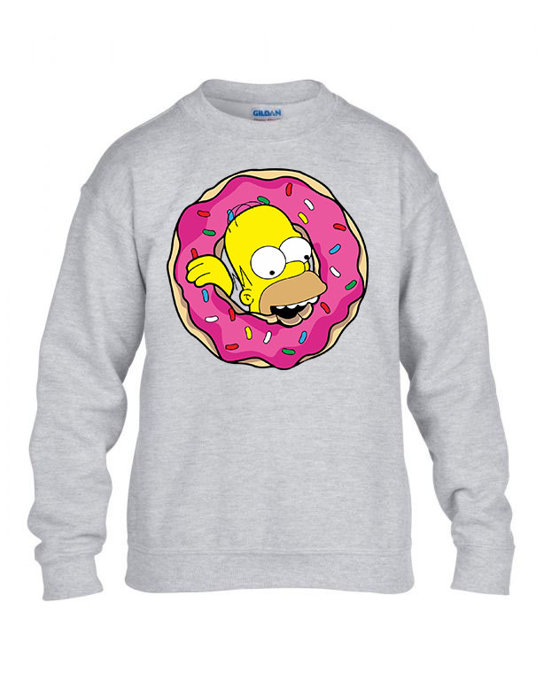 homer simpson Sportszürke Gyerek Pulóver