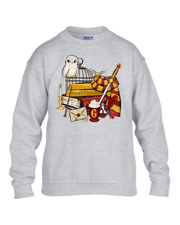 harry potter gryffindor griffendél Sportszürke Gyerek Pulóver