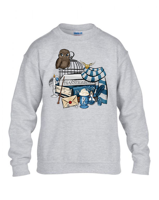 harry potter hollóhát ravenclaw Sportszürke Gyerek Pulóver