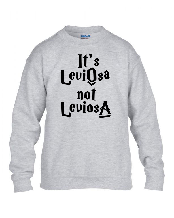 its leviosa not leviosa wingardium leviosa Sportszürke Gyerek Pulóver