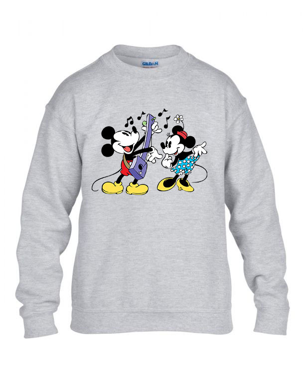 mickey és minnie egér Sportszürke Gyerek Pulóver