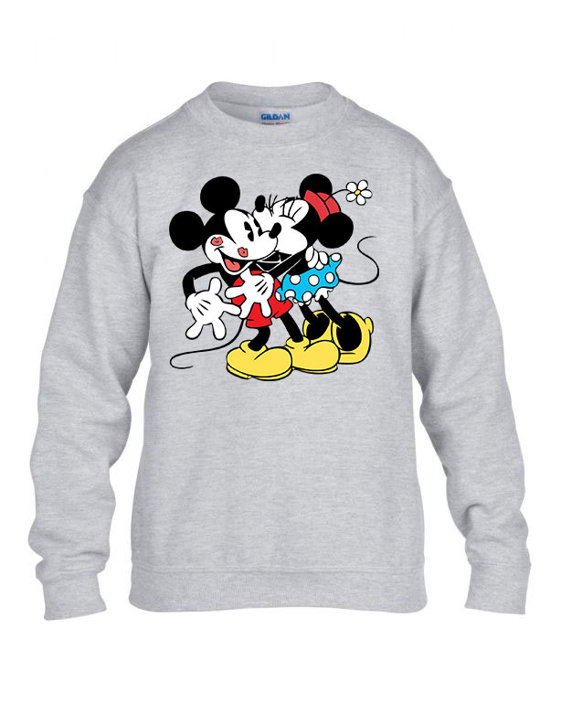 mickey és minnie egér Sportszürke Gyerek Pulóver