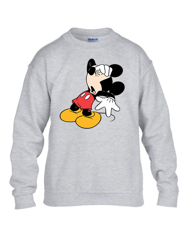mickey egér  Sportszürke Gyerek Pulóver