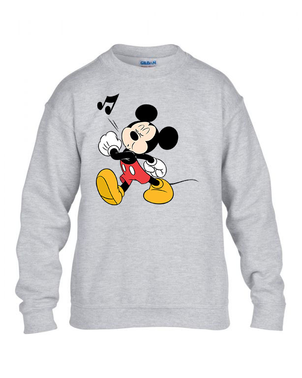 mickey egér fütyül Sportszürke Gyerek Pulóver