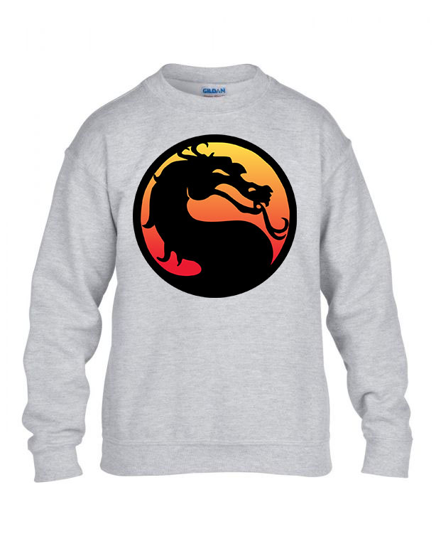mortal kombat Sportszürke Gyerek Pulóver