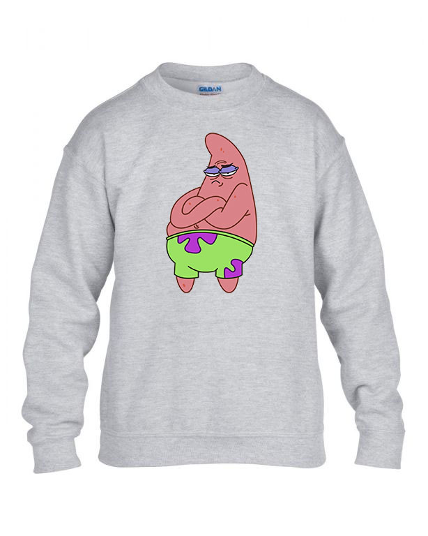 patrik csillag patric star spongya bob Sportszürke Gyerek Pulóver