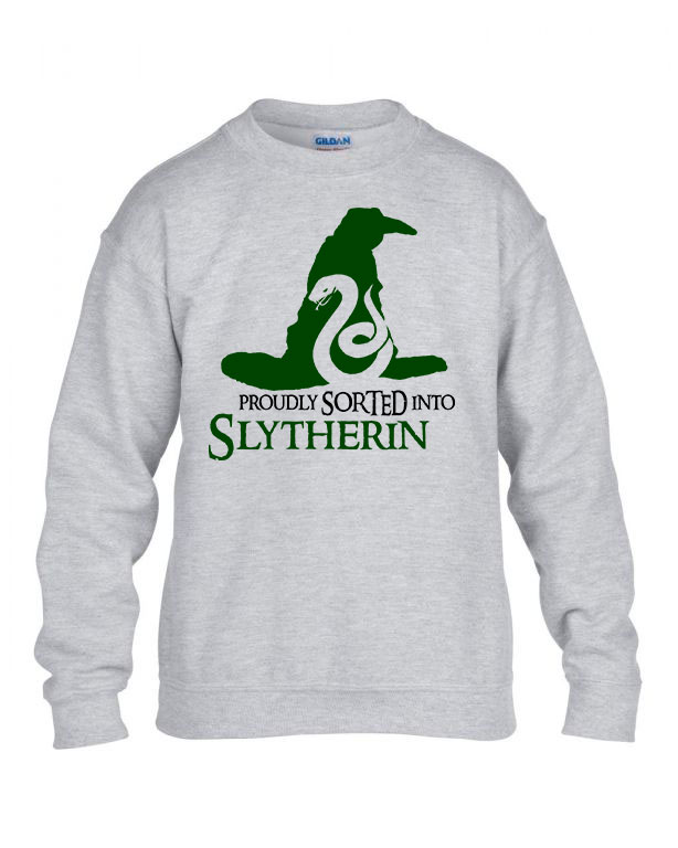 harry potter mardekár slytherin Sportszürke Gyerek Pulóver