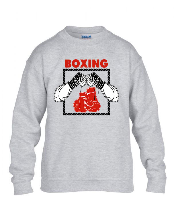 Boxing box Sportszürke Gyerek Pulóver