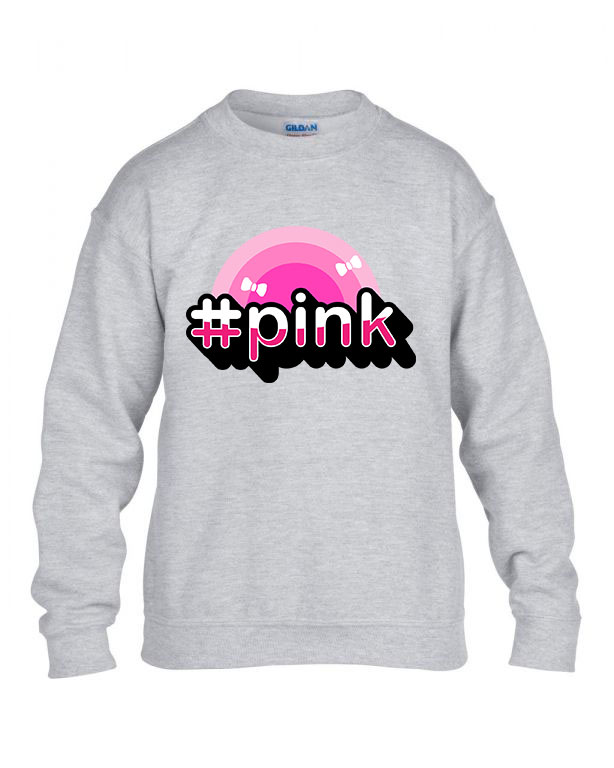 Pink Sportszürke Gyerek Pulóver
