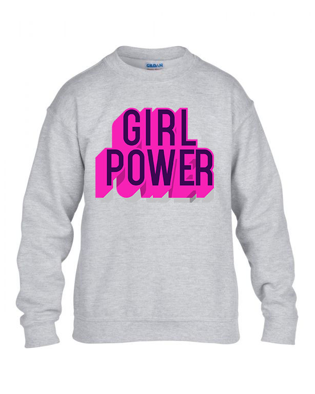 girl power grl pwr Sportszürke Gyerek Pulóver
