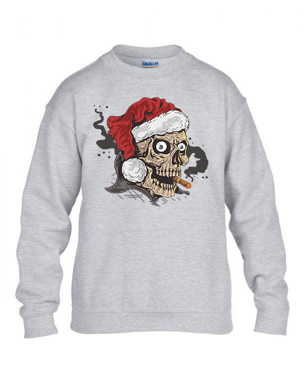 santa koponya Sportszürke Gyerek Pulóver