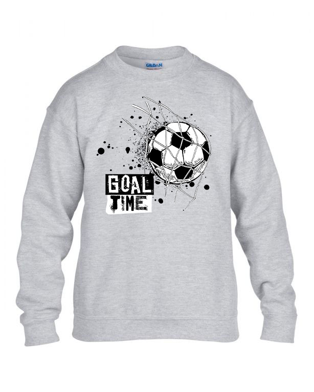 gól foci focis football focista Sportszürke Gyerek Pulóver