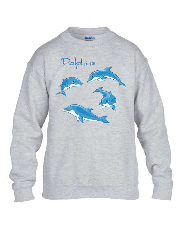 delfin delfines Sportszürke Gyerek Pulóver