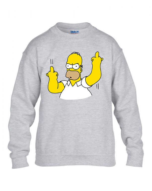 homer simpson Sportszürke Gyerek Pulóver