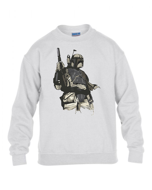Star Wars Bounty Hunter Fehér Gyerek Pulóver