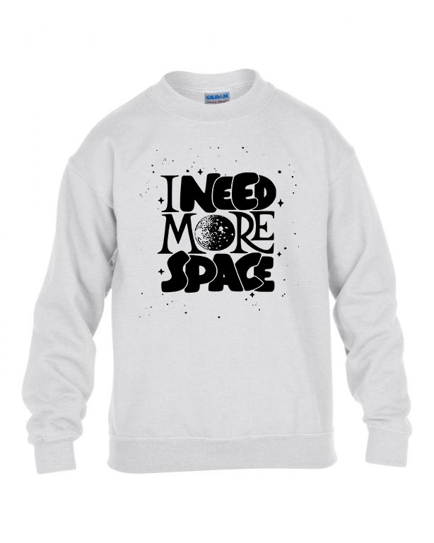i need more space űr Fehér Gyerek Pulóver