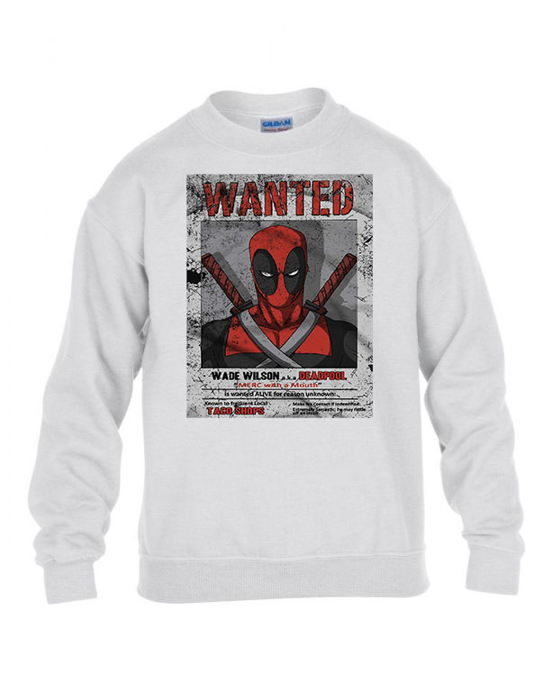 deadpool wade wilson Fehér Gyerek Pulóver
