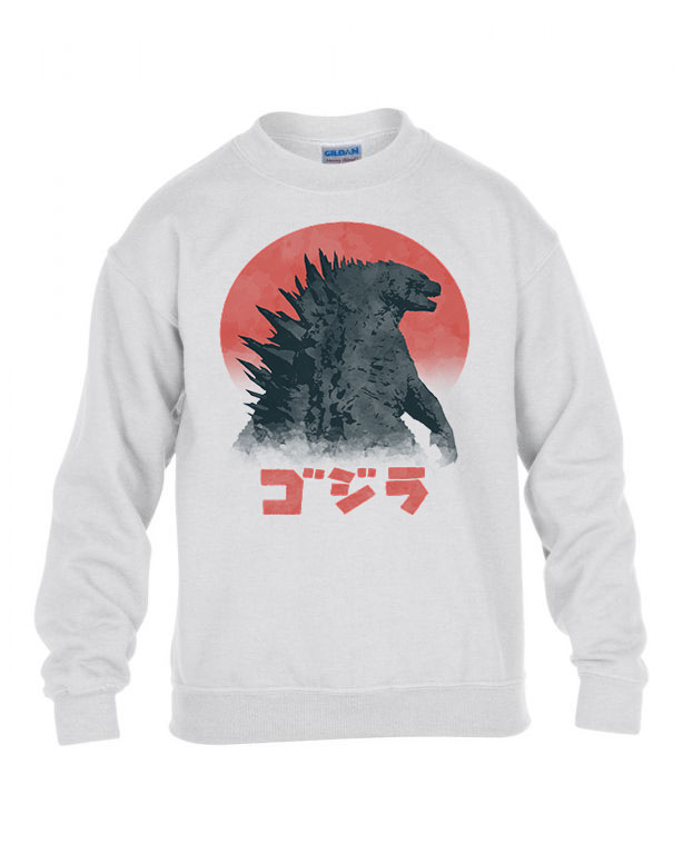 godzilla Fehér Gyerek Pulóver