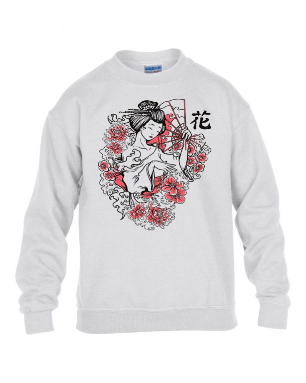 japán gésa Fehér Gyerek Pulóver
