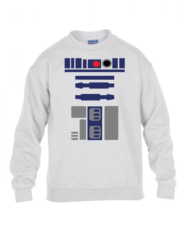 star wars r2d2 Fehér Gyerek Pulóver