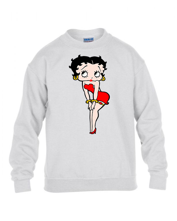 betty boop Fehér Gyerek Pulóver