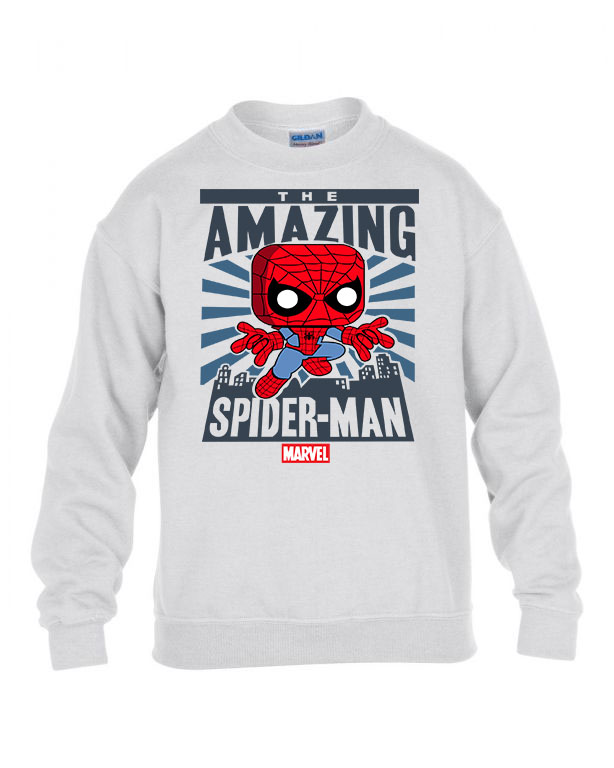 spider man pókember Fehér Gyerek Pulóver