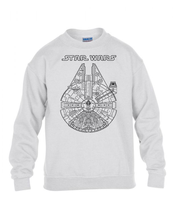 ezeréves sólyom star wars Fehér Gyerek Pulóver