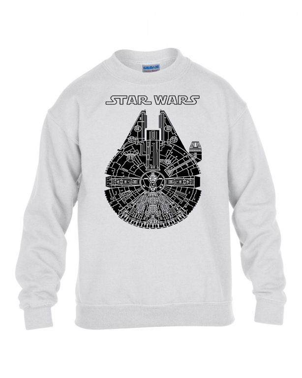 ezeréves sólyom star wars Fehér Gyerek Pulóver