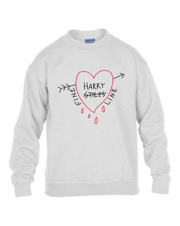 harry styles fine line Fehér Gyerek Pulóver