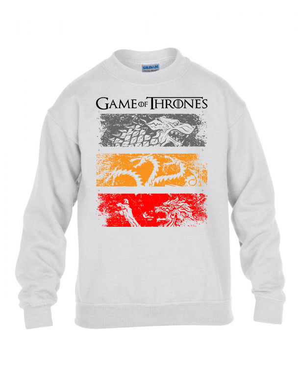 Game Of Thrones trónok harca Fehér Gyerek Pulóver