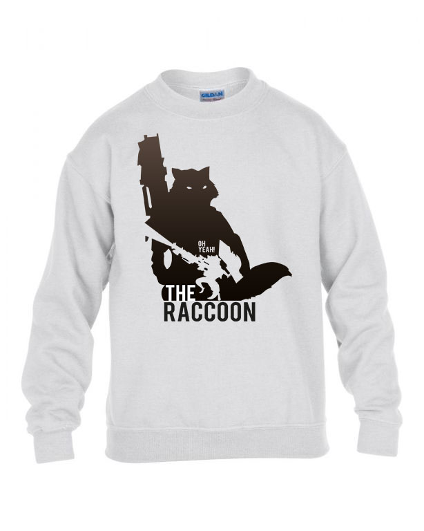 a galaxis őrzői rocket raccoon Fehér Gyerek Pulóver