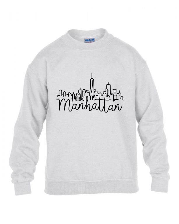Manhattan Fehér Gyerek Pulóver