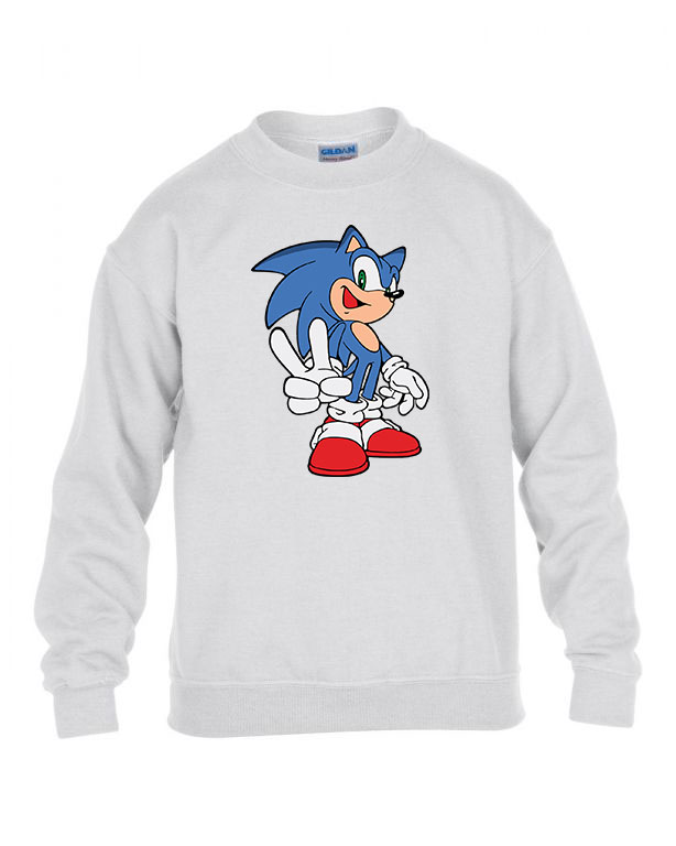 Sonic Fehér Gyerek Pulóver