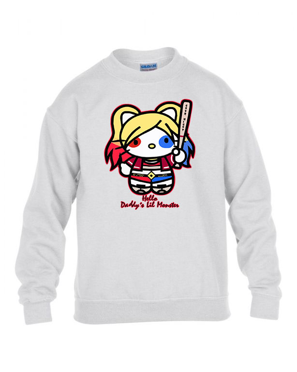 Harley Quinn Fehér Gyerek Pulóver