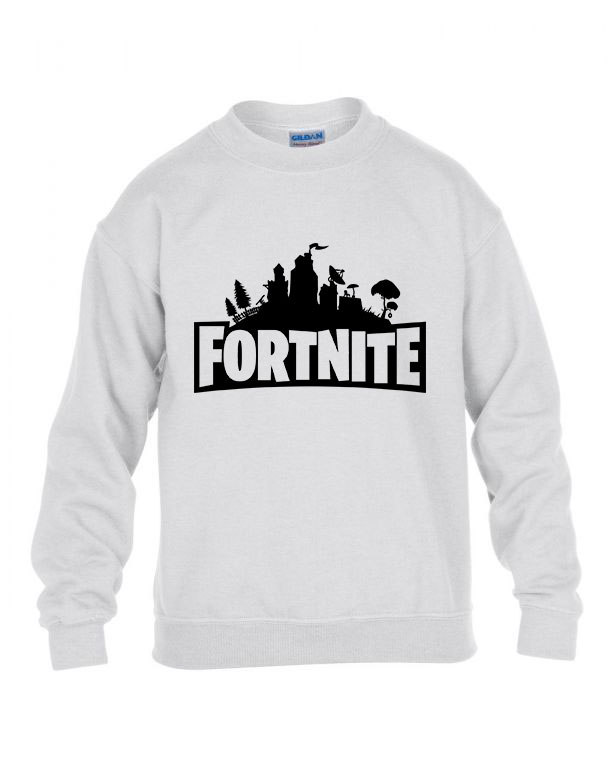 Fortnite Fehér Gyerek Pulóver
