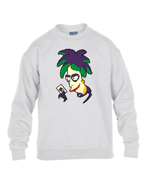 Joker Balfék Bob Simpson Család Fehér Gyerek Pulóver