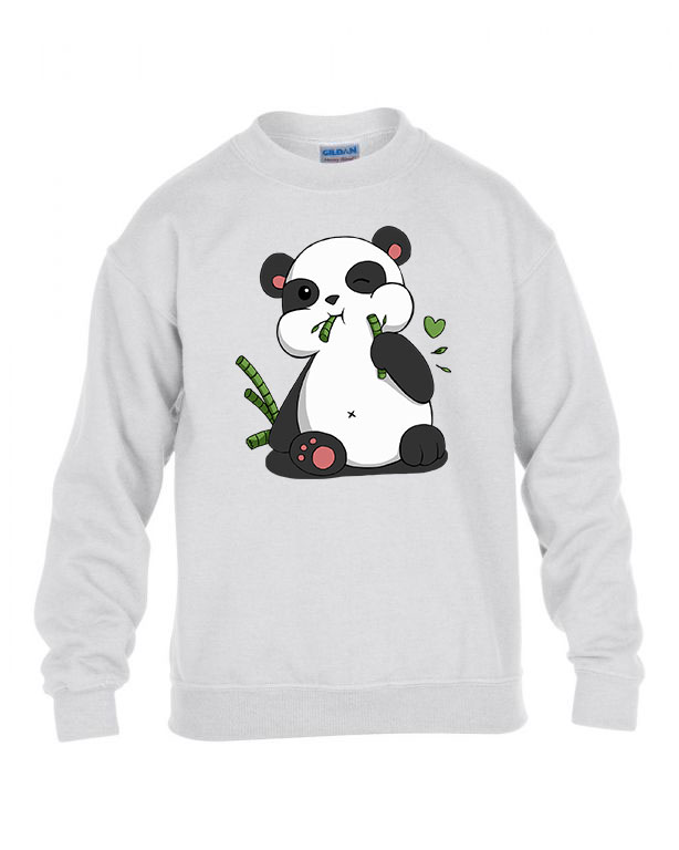 Panda pandás Fehér Gyerek Pulóver