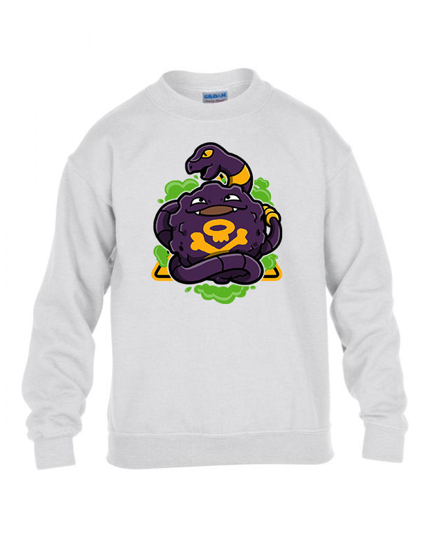 Pokemon Koffing Fehér Gyerek Pulóver
